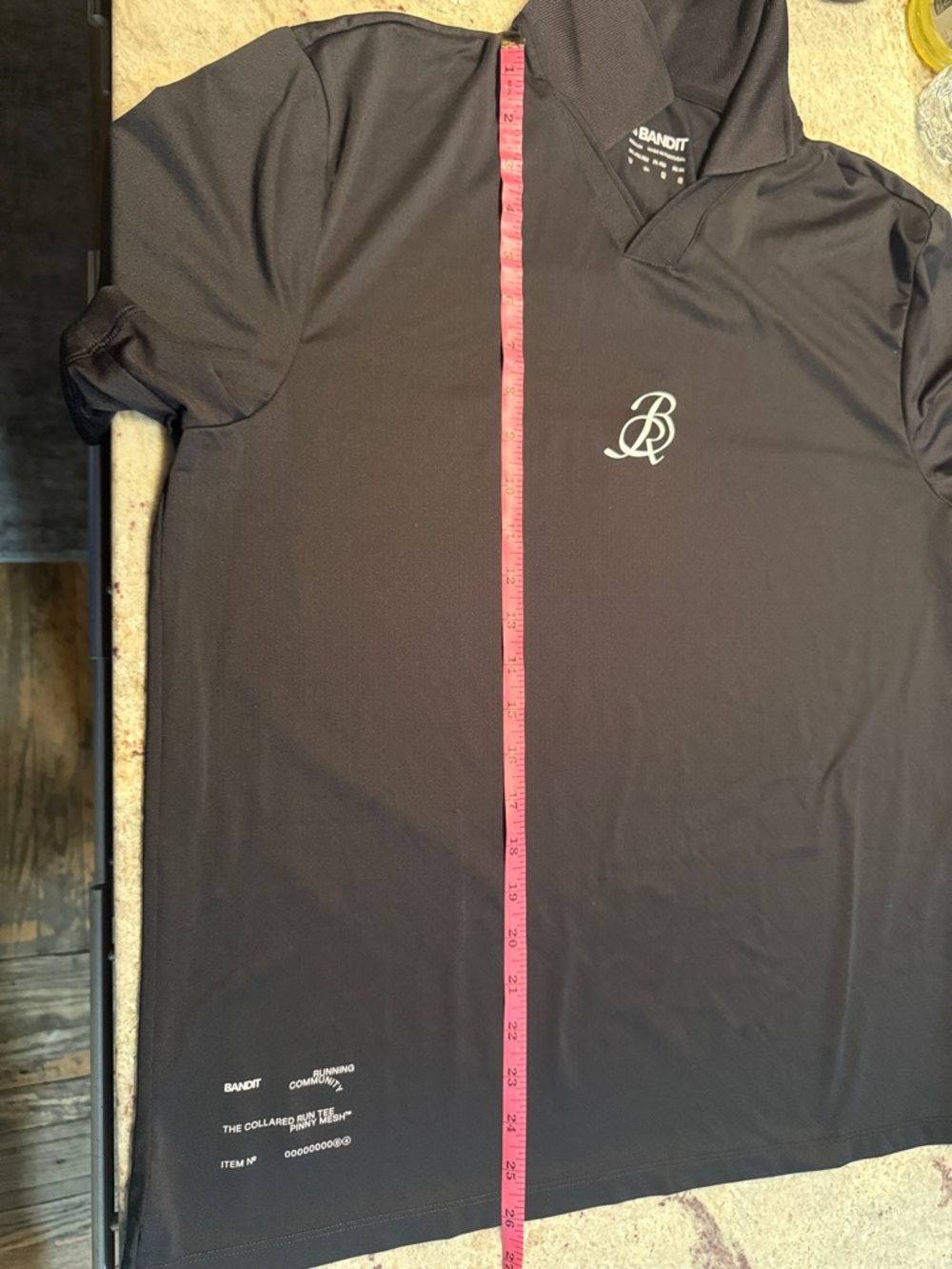 Bandit Running NanoMesh™ Collared Performance Tee - Black - Medium - Picture 9 of 9